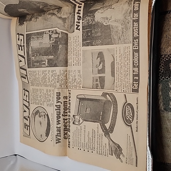 Vintage The Sun Elvis Presley Tribute Insert 1978 Made in England - Picture 4 of 8